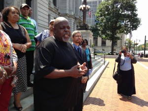 Jitu Brown, national director of Journey for Justice, announces federal investigation.