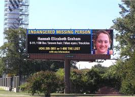 A billboard while Hannah was still missing